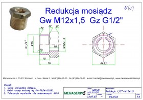 Gw M12x1,5 Gz G1/2